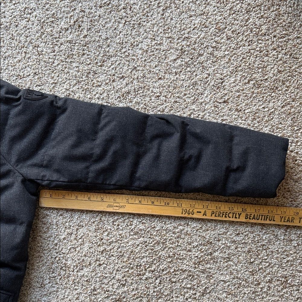 Polo Ralph Lauren Gray Wool Down Insulated Quilted Puffer Blazer Jacket M - Picture 14 of 16